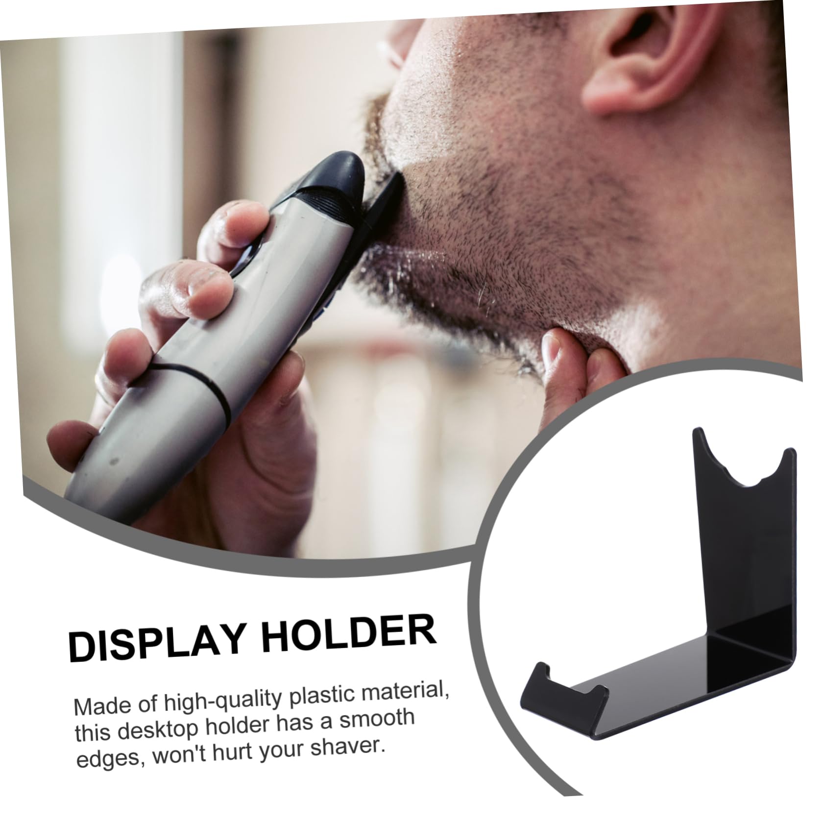 NOLITOY Chip Display Rack Desktop Shaver Stand Plastic Storage Holder for Display