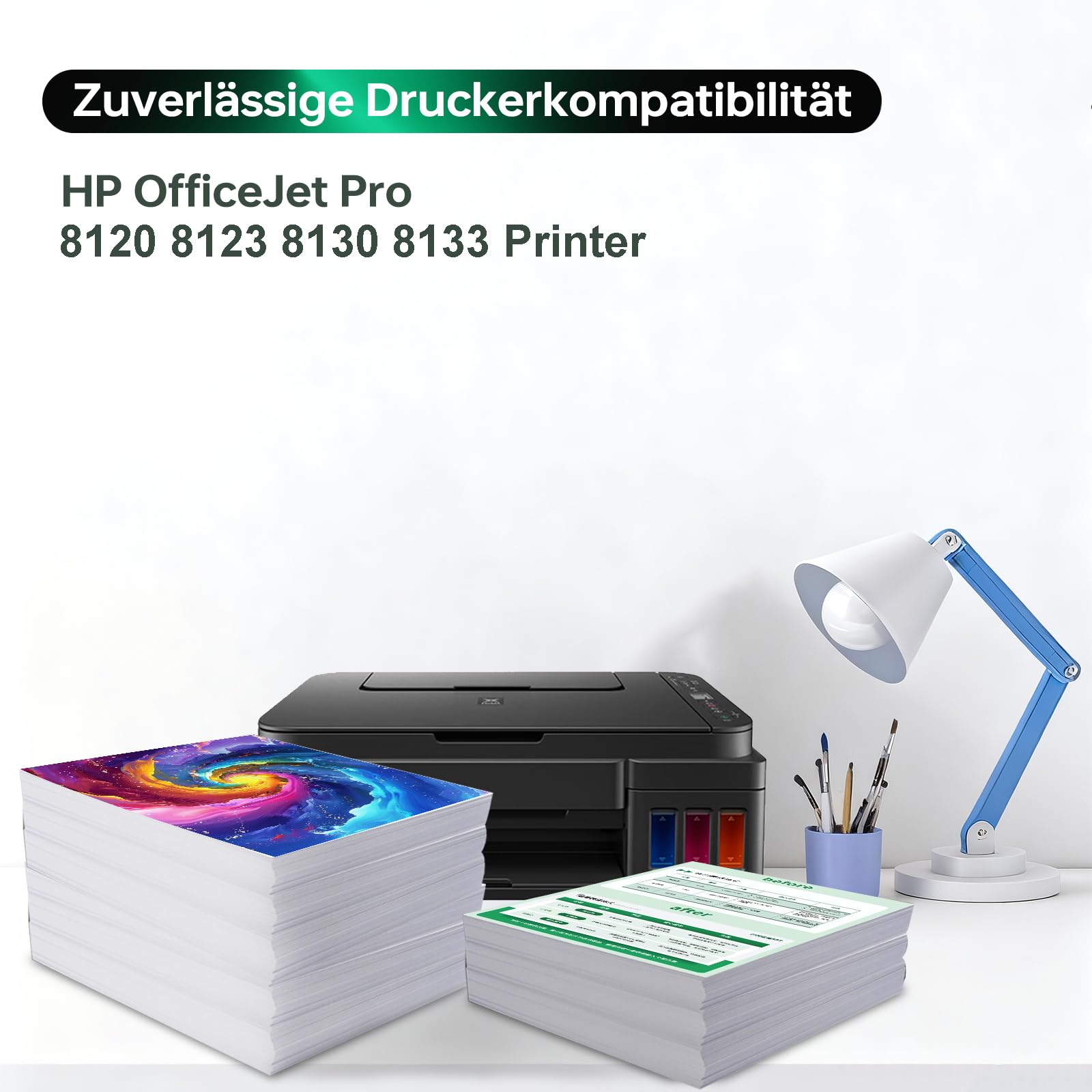 924XL 924e Tintenpatronen-Kombipack, kompatibel für HP 924e und 924XL | Tintenpatronen-Multipack, kompatibel für HP OfficeJet Pro 8120, 8123, 8100, 8130, 8133 (4er-Pack)