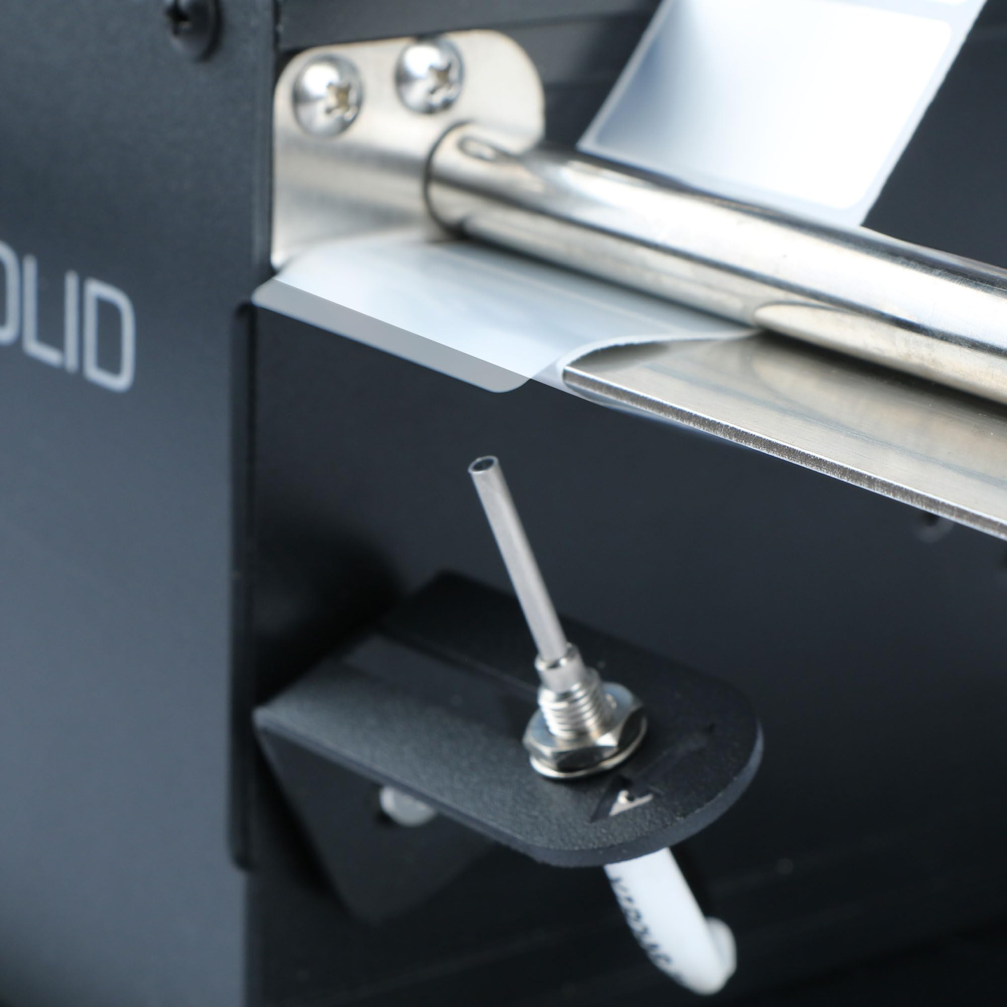 U.S. Solid Distributore automatico di etichette con contatore – Velocità regolabile, larghezza 10–115 mm, lunghezza 8–130 mm, per etichette trasparenti e opache
