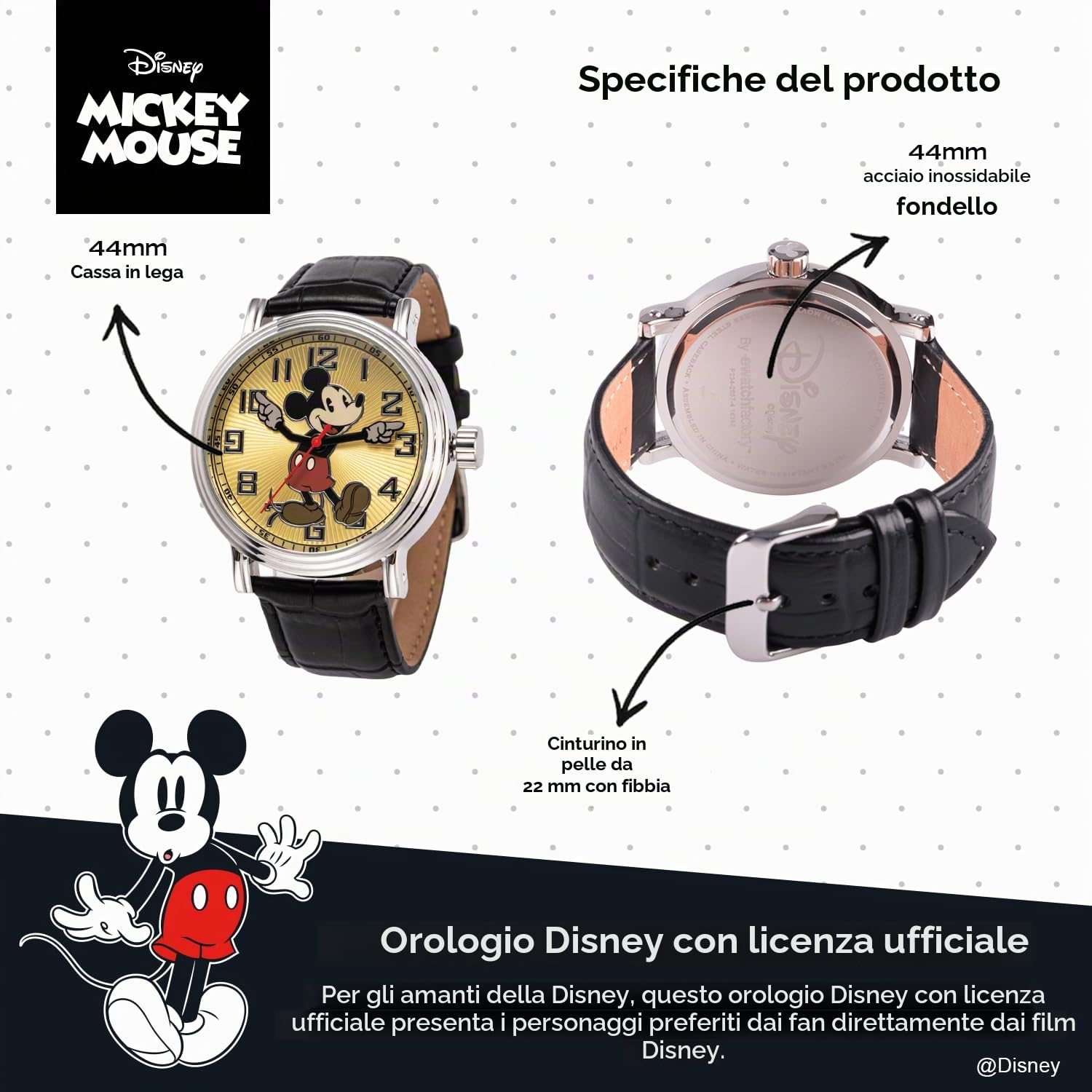 Disney by Ewatchfactory 56109 - Orologio uomo