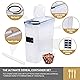 FOOYOO Cereal Containers Storage Set - 6 Piece Airtight Large Dry Cereal Storage Containers(4 * 4L+2 * 2.5L), BPA Free Dispenser Plastic Cereal Storage Containers with 16 Labels & Pen Product Image 3