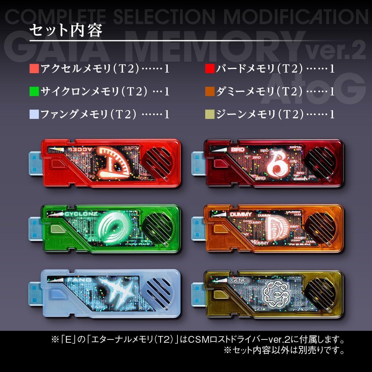 CSMガイアメモリver.2 ヒートメタル　ルナトリガーセット Amazon.co.jp: CSM ガイアメモリ サイクロン ジョーカー ヒート