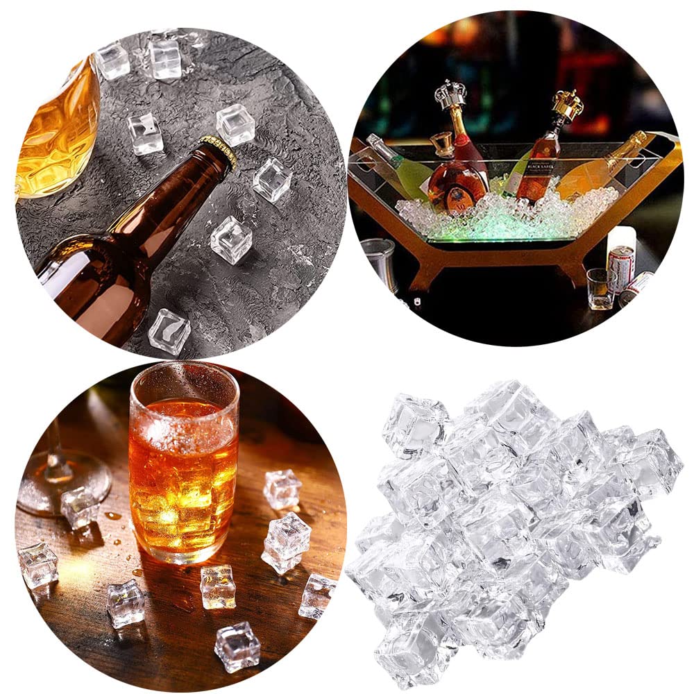 50 Cubetti Di Ghiaccio Finti In Acrilico - 20x20x20 Mm, Per Decorazioni, Fotografia, Eventi - Foto 4