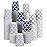 Clawsoff 300 Pack Paper Cups 8 oz, Disposable Coffee Cups 8 OZ Colourful Hot/Cold Beverage Drinking Cups for Office Party Home Picnic