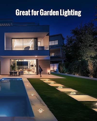 Miniatura 7 de Luces Solares para Entrada de Vehículos Luz de Muelle Impermeables Paquete de 12, 2 Colores en 1 Luces LED Solares para Exteriores, Luces Solares