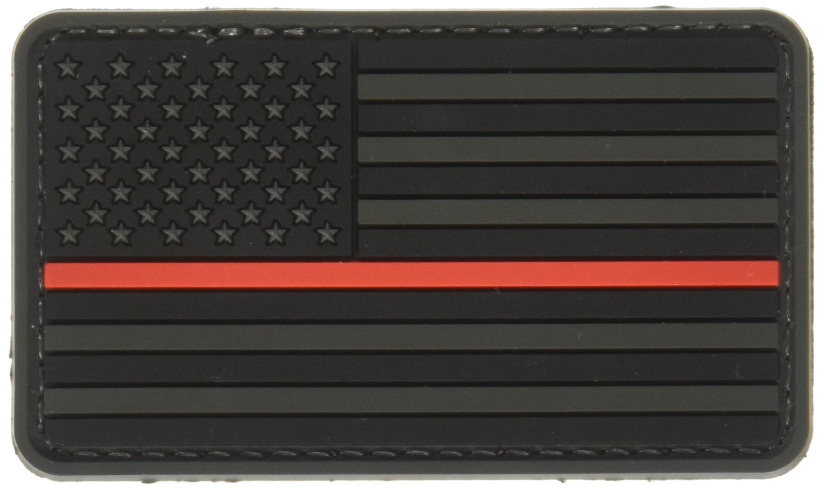 5ive Star GearUS Flag Morale Patch with Red Stripe, Black/Red, One Size