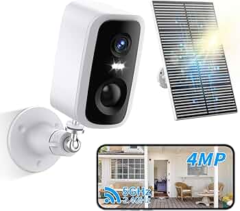✨ソーラーパネル♡屋外 アウトドア 監視カメラ♡首振り カモフラージュ 小型✨ Amazon.co.jp: 【5G/2.4G WiFi対応】JUFLSKY 防犯カメラ 屋外