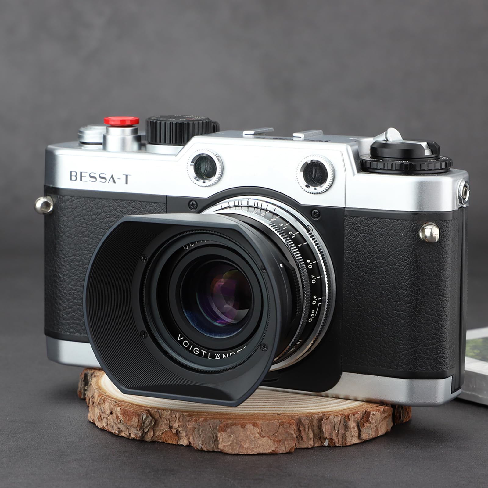 Haoge LH-VM12 - Paraluce quadrato a baionetta in metallo per Voigtlander 35 mm f2 1:2/35 ULTRON LH-12