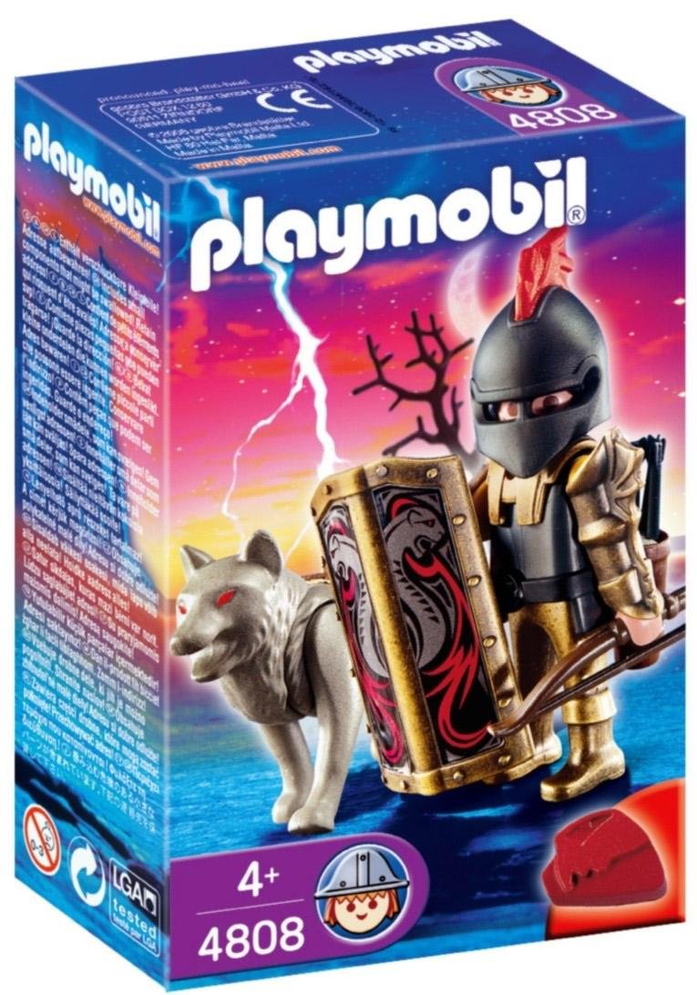 Playmobil - 4808 - Figurka - Rycerz Wilków z Łukiem i Strzałami