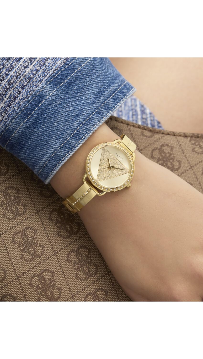 RELOJ GUESS - TRI BELLINI Cuarzo / 3 ATM Color esfera: Dorado Tamaño de la caja: 30,00