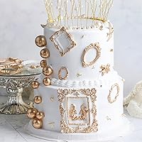 Vista 7 de KALAIEN Marco Sugarcraft Oval Espejo Marcos Silicona Molde Herramientas para Hornear