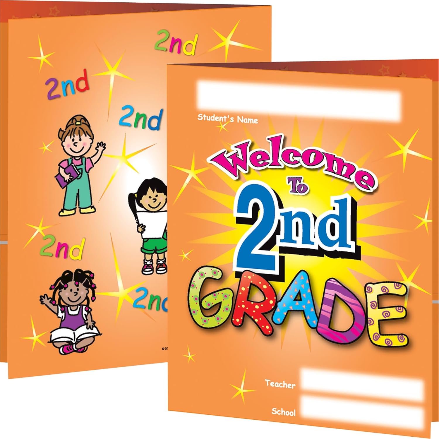 Really Good Stuff Welcome to Second Grade Folders - 12 folders