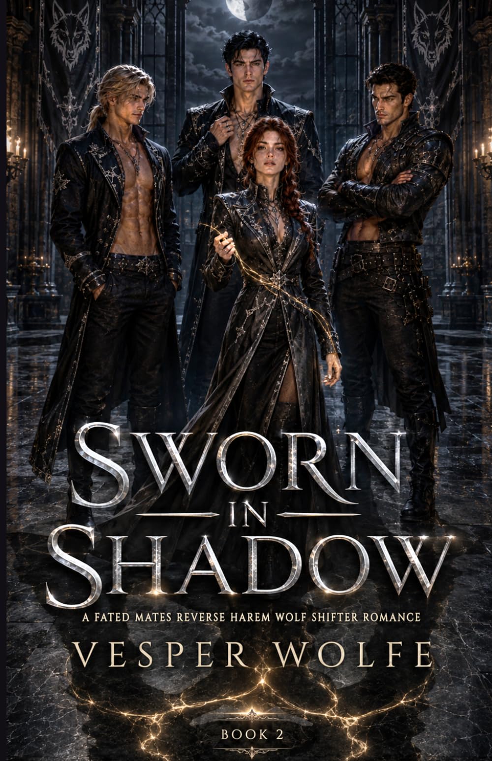 Sworn in Shadow: A Fated Mates Reverse Harem Wolf Shifter Romance (The Bond Weaver)