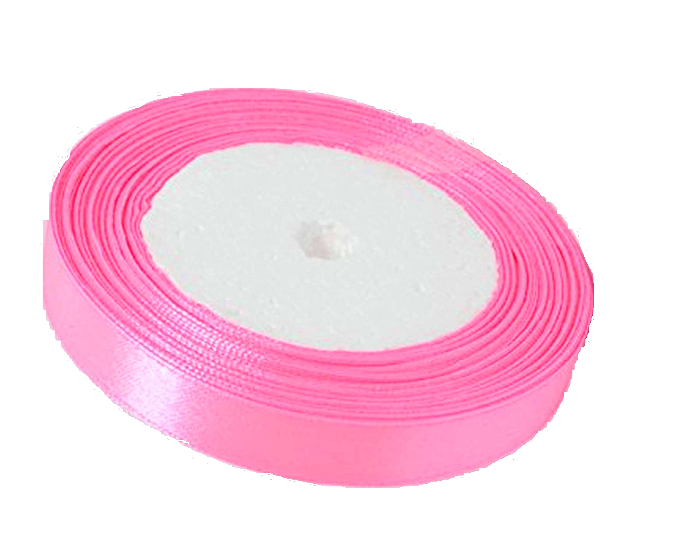 Gcs Pink 25 Yards / 23Meters Of Satin Ribbon 12Mm, Tying Gift, Sew, Party, Sew, Crafts Apron, Decorations, Dress, Events, Bows. Buy Any 3 Colours & Get 1 Free (Pink)