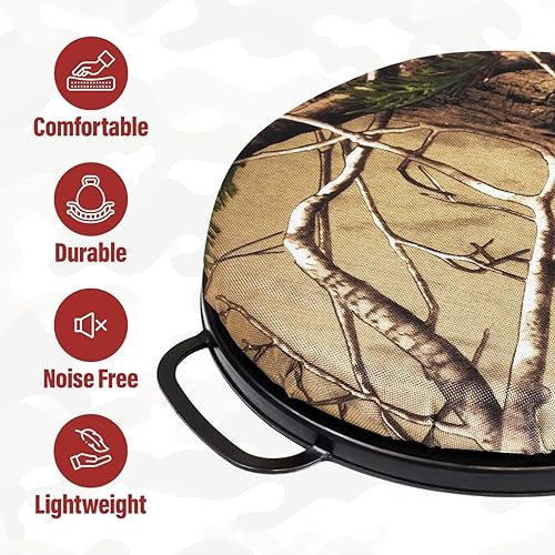 Miniatura 6 de GearHill Cojín de asiento de cubo de 5 galones, tapa giratoria de 360 grados acolchada con espuma viscoelástica, funda de asiento de cubo utilizada