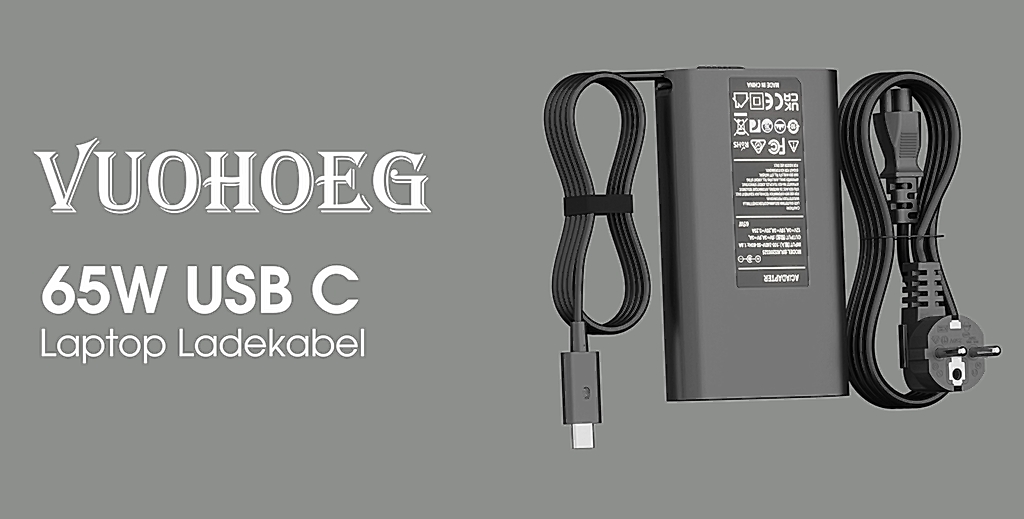 65W USB C Laptop Charger Compatible with Dell Latitude 5420 5520 7420