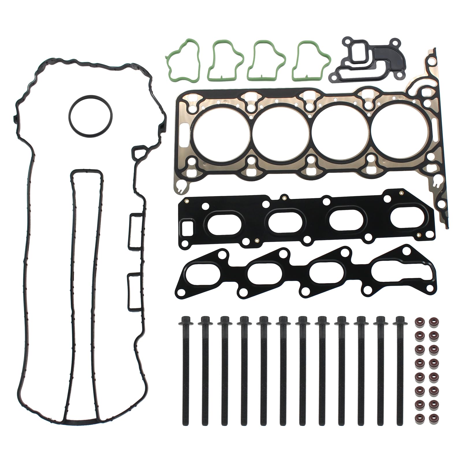 Set di Bulloni per Guarnizione Testa Cilindri Motore per Opel Vauxhall Agila Meriva A Astra G Astravan H Combo Corsa Corsavan C D Tigra Suzuki Wagon R 1.2 1.4 dal 2000 in poi
