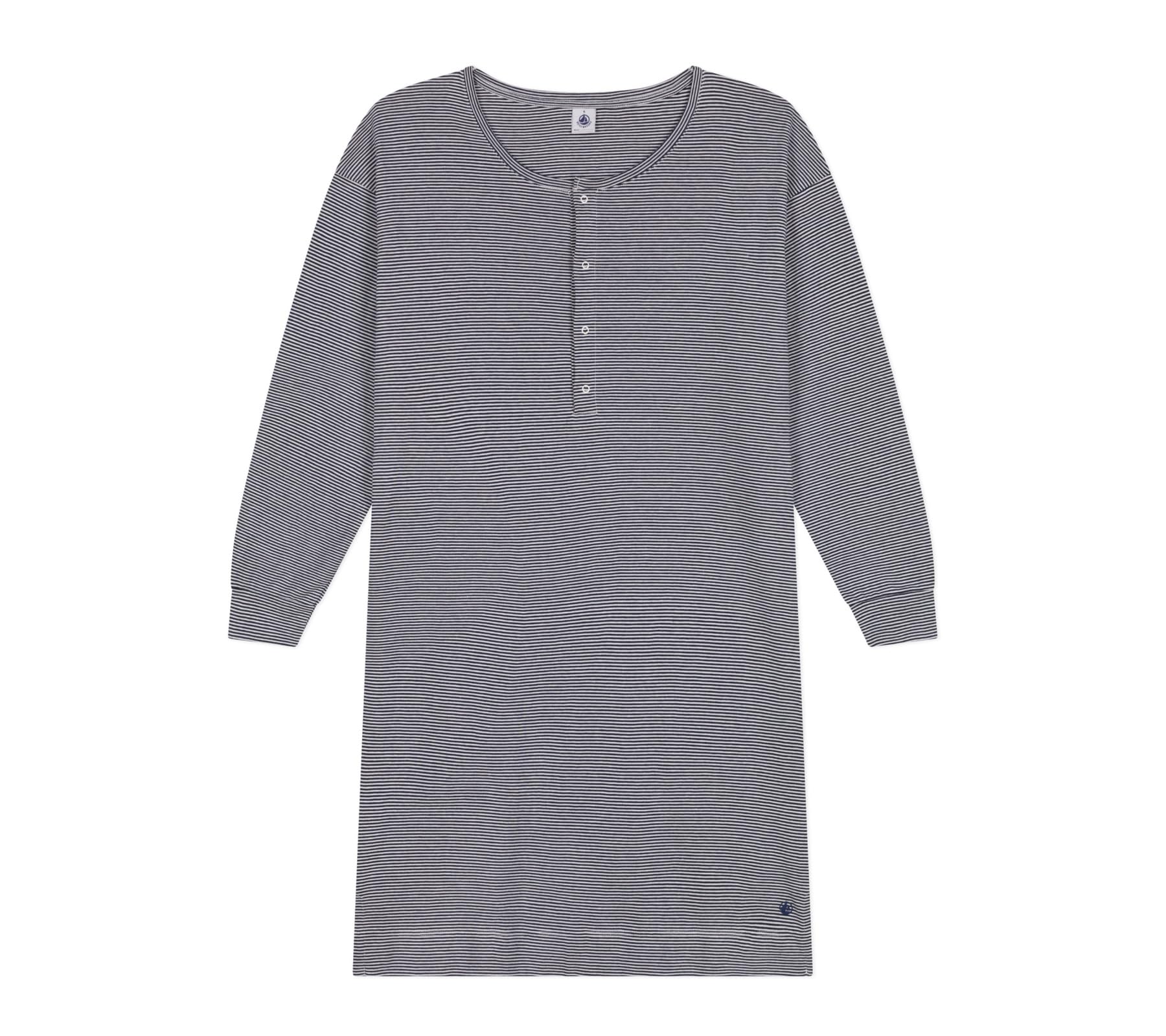 Petit Bateau Damen A0axv Langärmeliges Nachthemd (1er Pack)