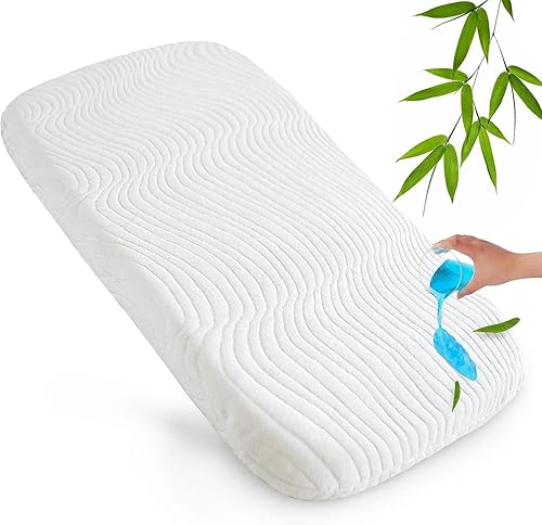 Protector de colchón para moisés de bebé compatible con ADOVEL, BabyBond y ELEMARA 4 en 1, moisés de noche, 23 x 46 pulgadas, almohadilla de