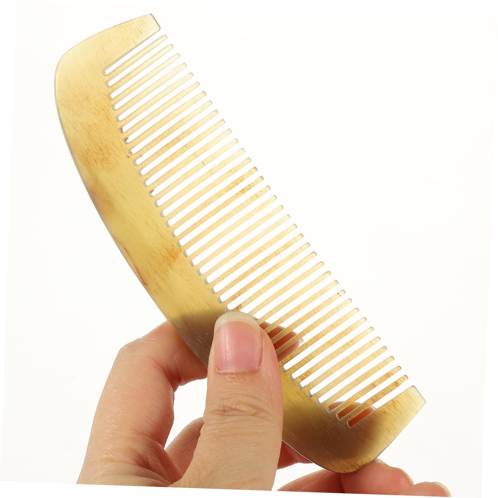 Hornkamm zur Frauen aus Antistatischer für Feiner Natürlichen Hornmaterial mit Verarbeitung Haarpflege und Glättung für Täglichen Gebrauch