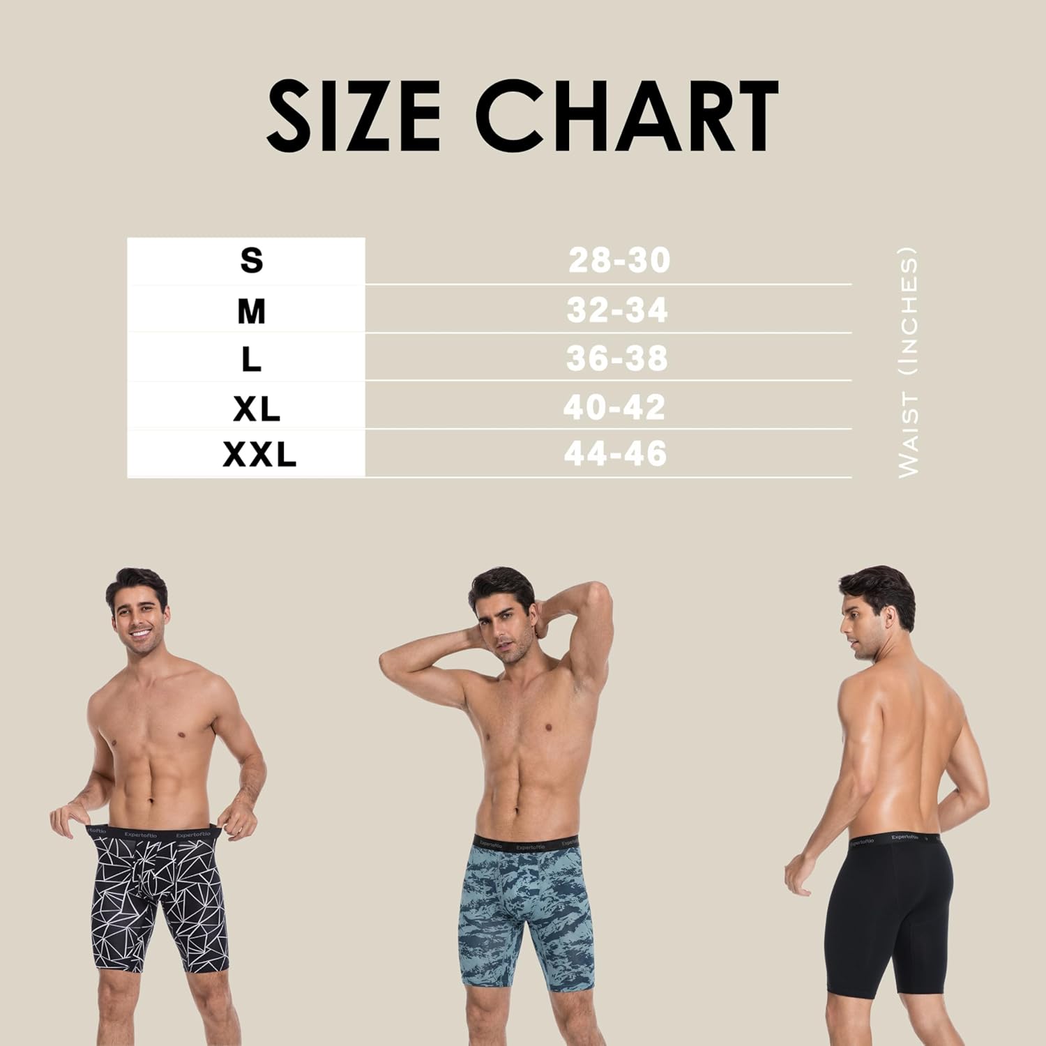 Viscose from Bamboo Long Leg Boxer Briefs for Men, 9 Inch Performance Men's Underwear, Sports, Fly