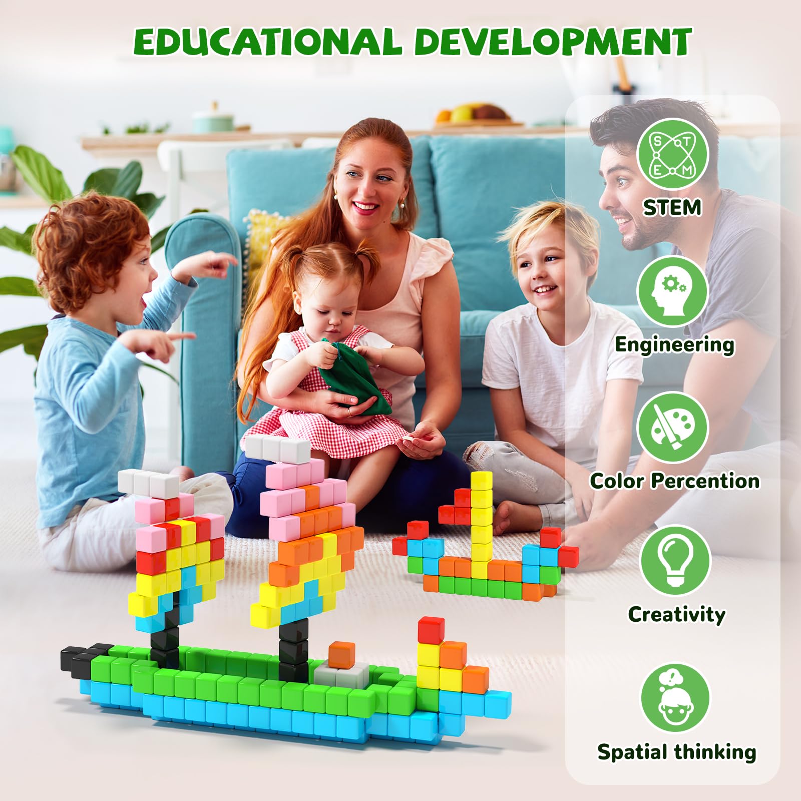 Hiwawind Magnetic Blocks Toddlers Toys Building Preschool Outdoor