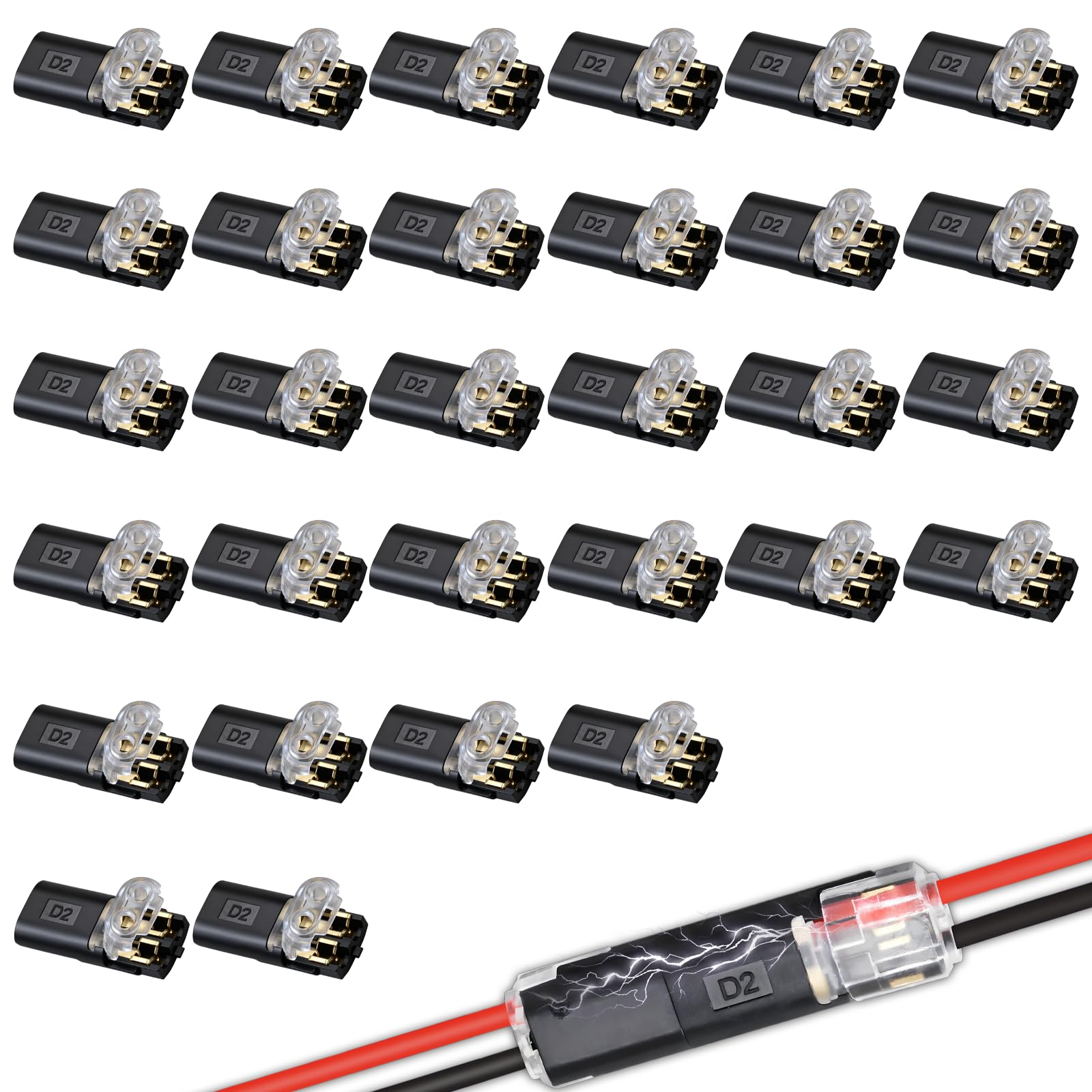 Quick Wire Connectors - No Stripping Needed -1
