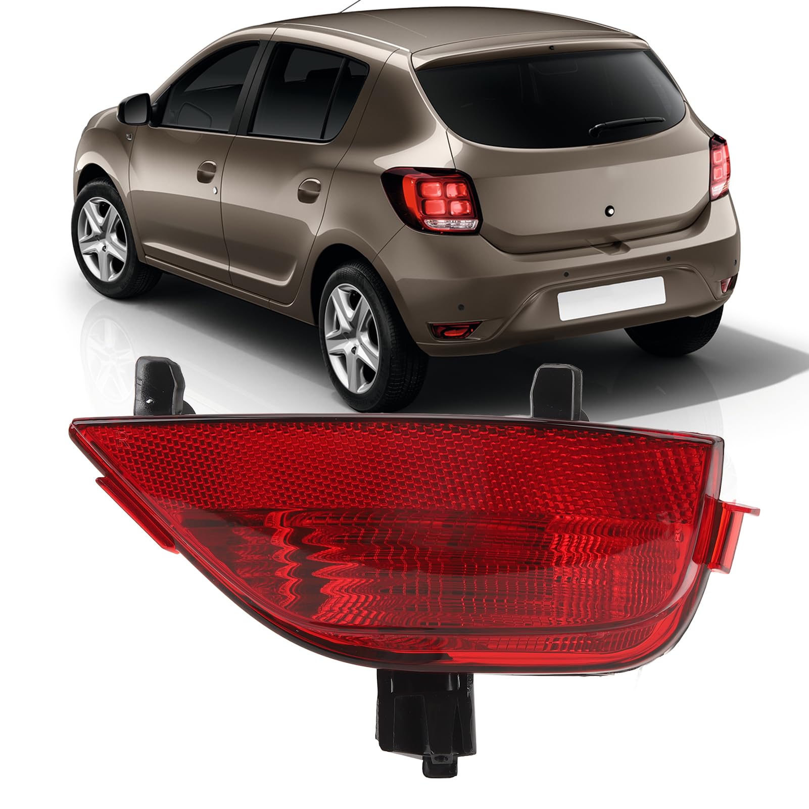 Lentille De Feu Antibrouillard Arrière Dacia Sandero - Compatible Modèles 2017-2023, ABS/PMMA, Installation Facile - 8