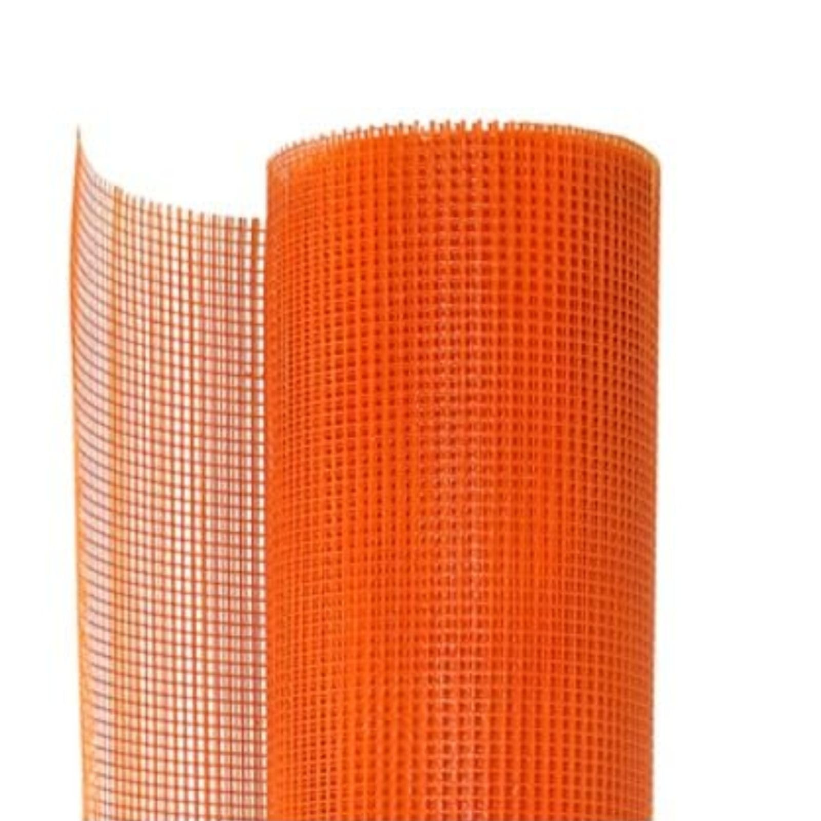 Rete Portaintonaco in Fibra di Vetro 1x50mt, Maglia 10x10mm, 110 g/m², Ideale per Rinforzo Intonaci, Cappotto Termico e Rivestimenti Esterni, Rete Professionale per Edilizia, Facciate