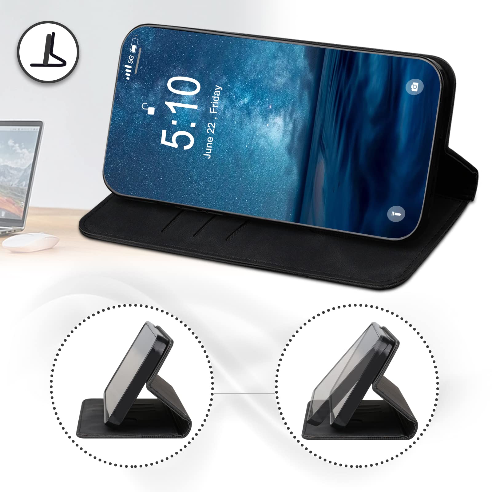 KANVOOS Cover per Xiaomi Redmi 10 4G 2022/2021, Cover a Libro Portafoglio in Pelle PU [Porta Carte] [Magnetica], Antiurto Flip Case Custodia per Redmi 10 2022/2021 (Rosso