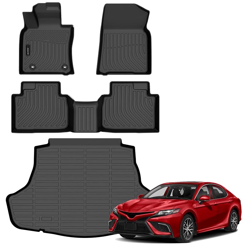 Jogo de Tapetes e Forro para Porta-Malas em TPE AUXKO para Toyota Camry Hybrid 2018 a 2024, 4 peças