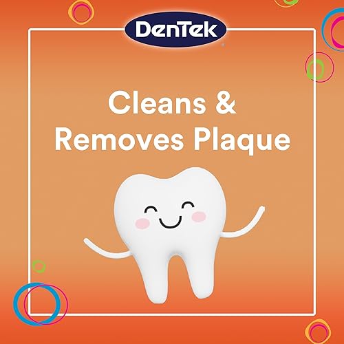 Miniatura 4 de DenTek Hilo dental divertido para niños, elimina alimentos y placa, 75 unidades, paquete de 3