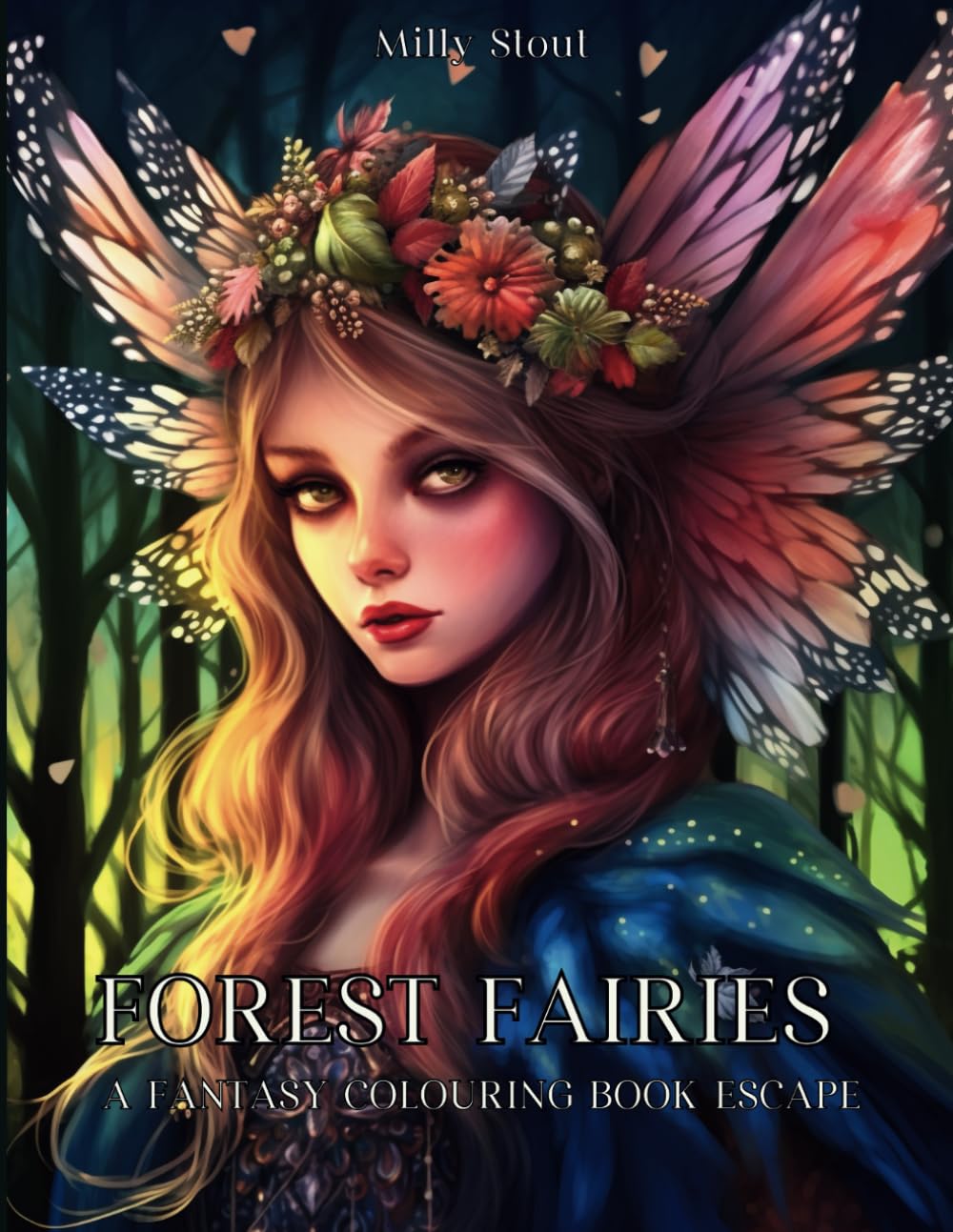 Forest Fairies: A Fantasy Coloring Book Escape
