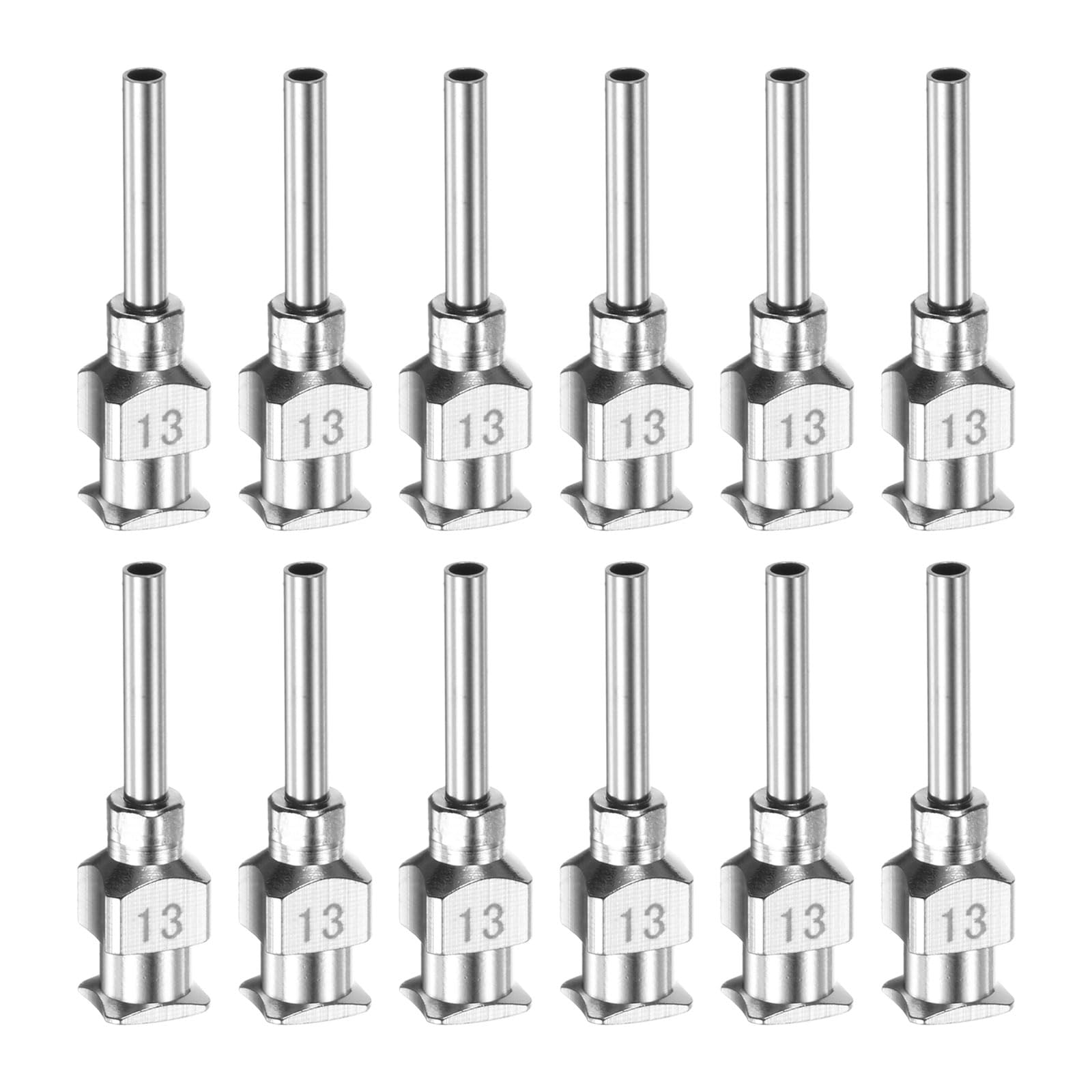 HARFINGTON 12pcs 18Gauge Stainless Steel Dispensing Needles, 1/2" All Metal Glue Needle Tube Blunt Tips Luer Lock for Thick Liquids, Ink, Glue, Lab Use — Amazon image 15
