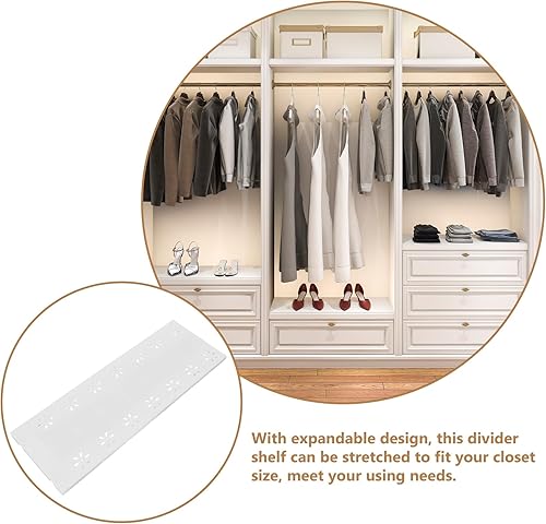 Miniatura 5 de Alipis Estante de tensión ajustable para armario, estante de almacenamiento expandible para organización de armario, multifuncional, fácil