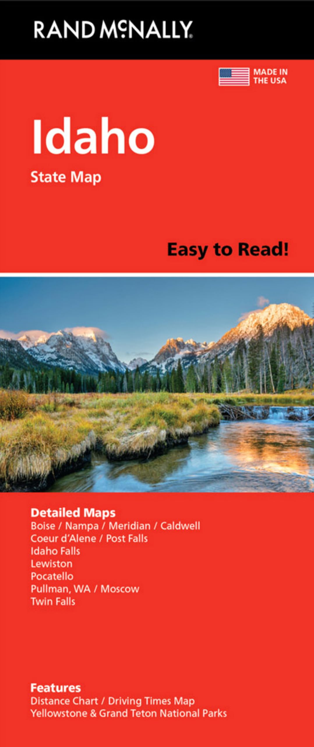2026 Road Atlas & National Park Guide with Idaho & Montana/Wyoming State Maps