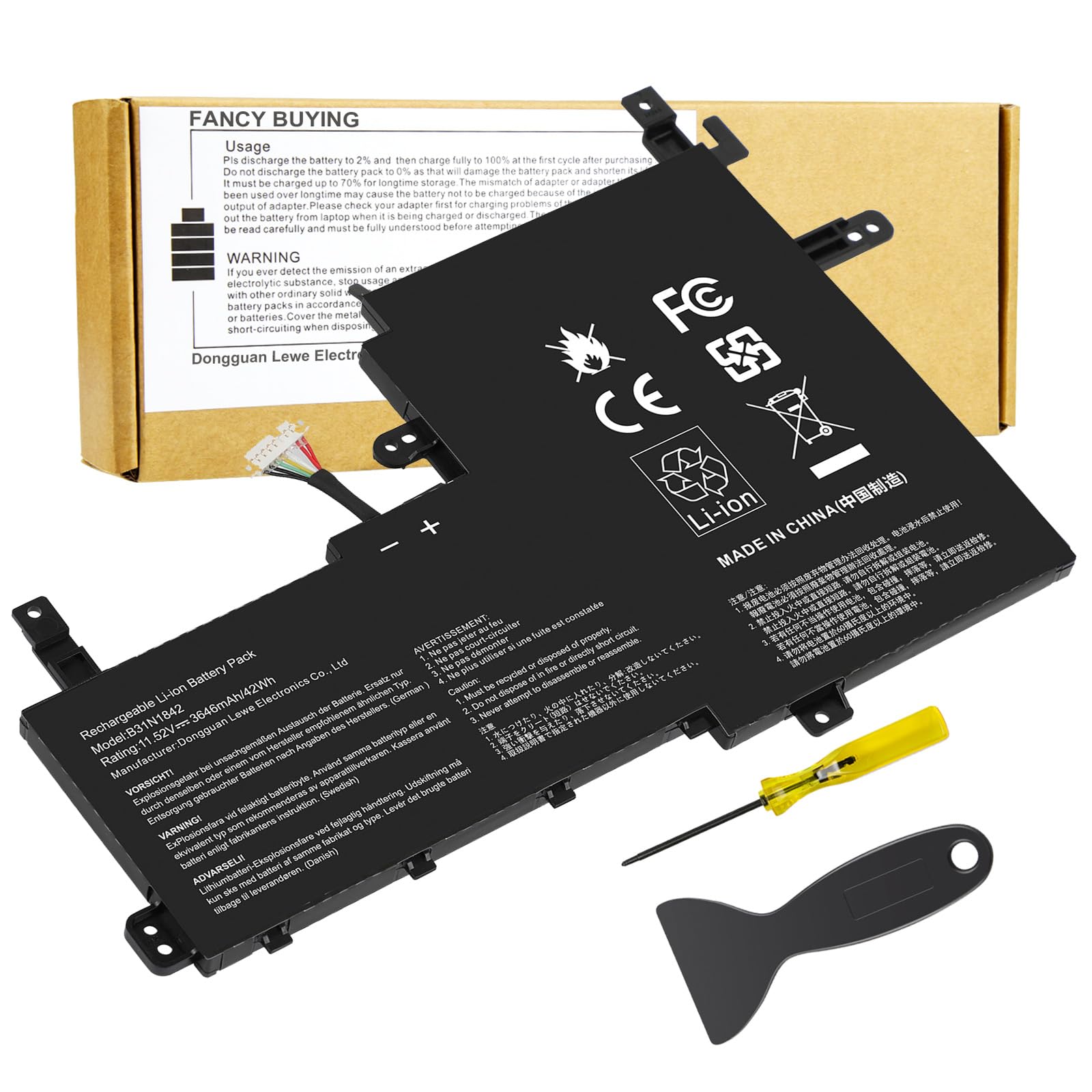 Amazon.com: B31N1842 0B200-03440000 Laptop Battery Replacement for