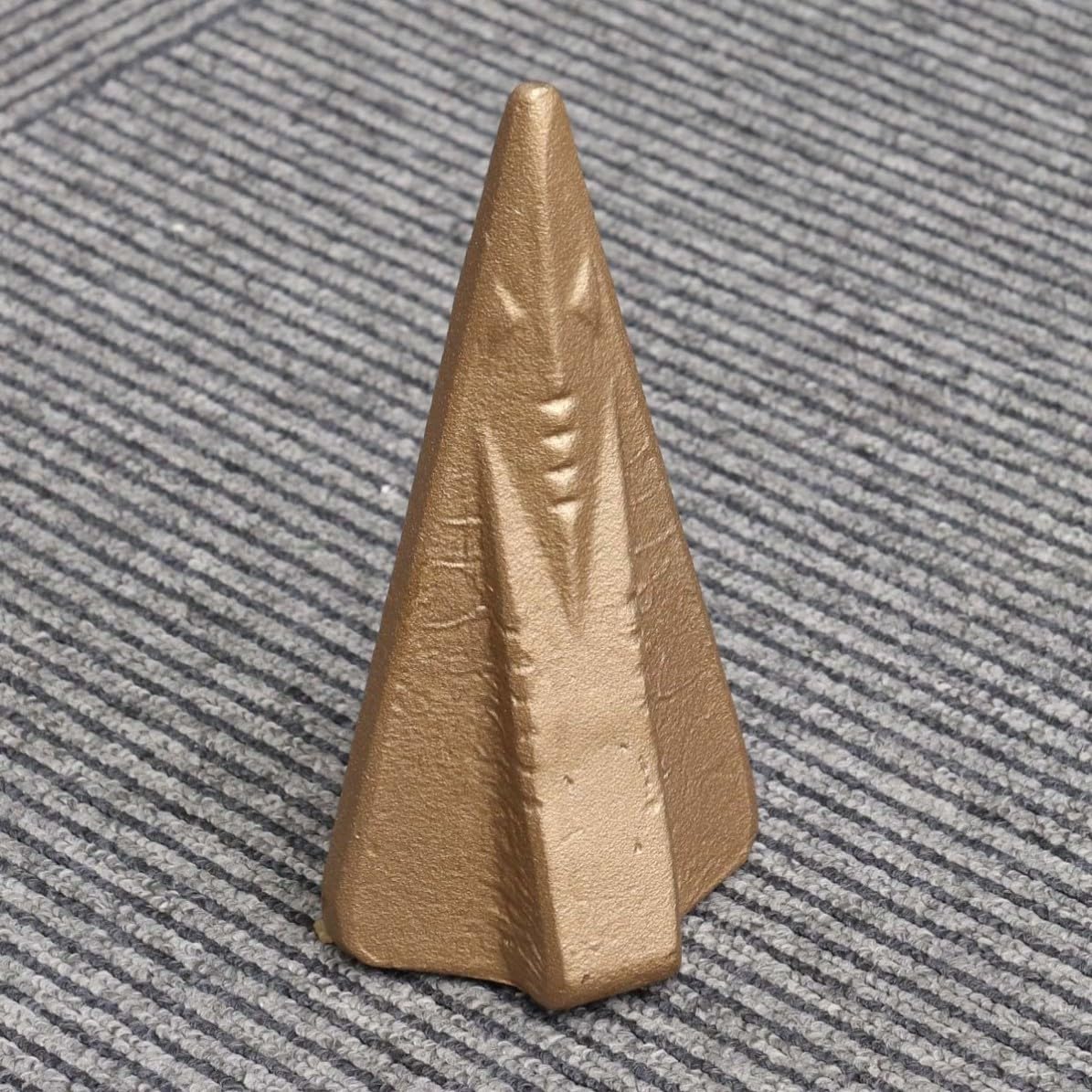 VILLCASE Coin de Fendage en Acier Solide Forme Diamant, Outil Manuel Facile à Enfoncer pour Fendre le Bois Efficacement en Extérieur