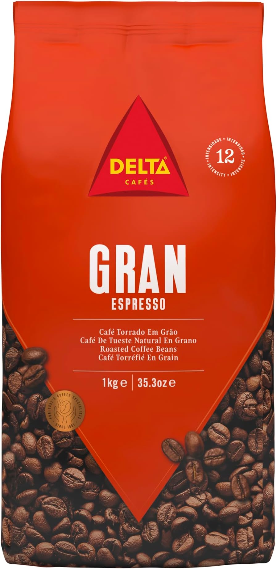 'Delta Cafes Gran Espresso Whole Bean Coffee 1KG