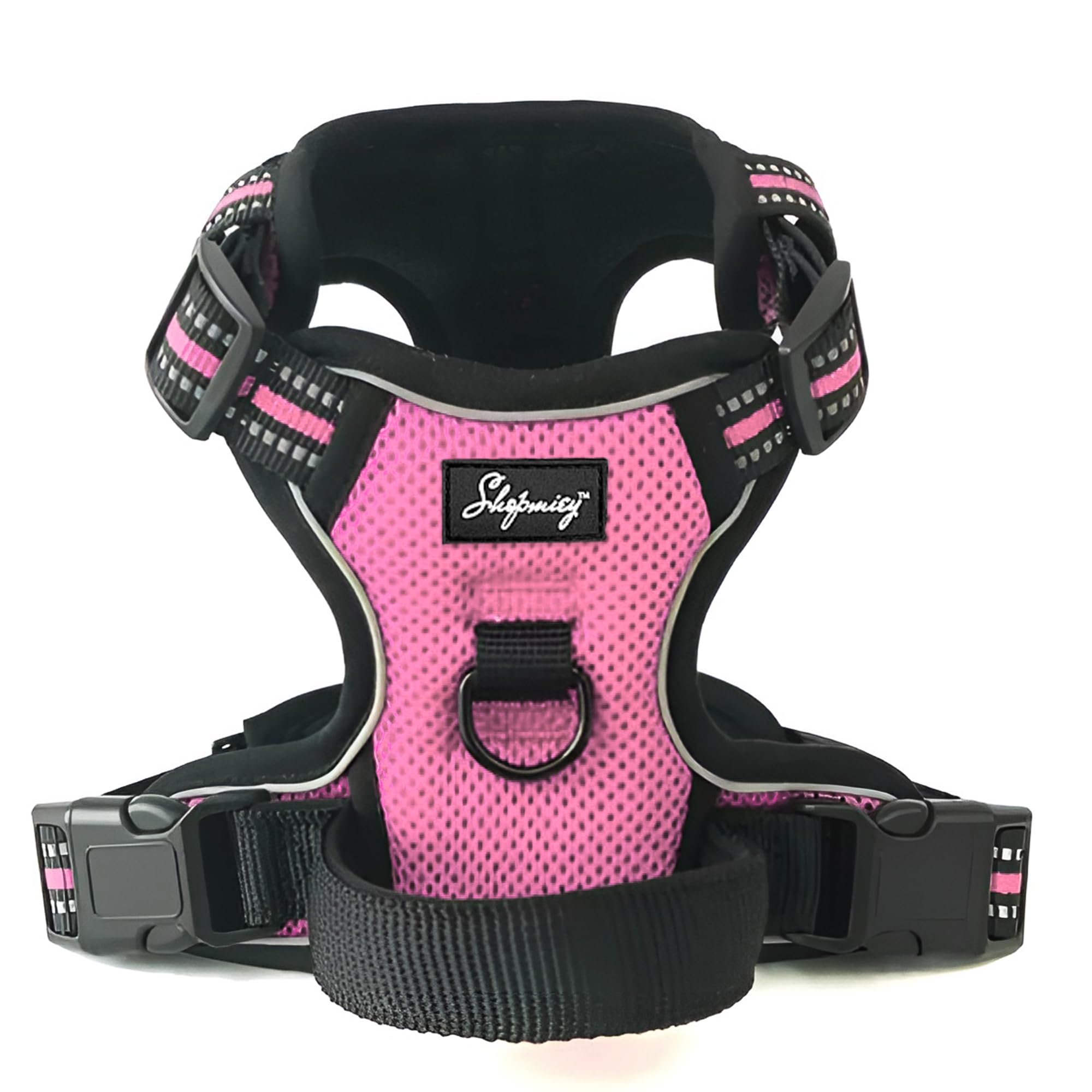 ShopMiey Dog Harness No Pull Pet Harness with 2 Leash Clips, Adjustable Soft Padded Pet Vest