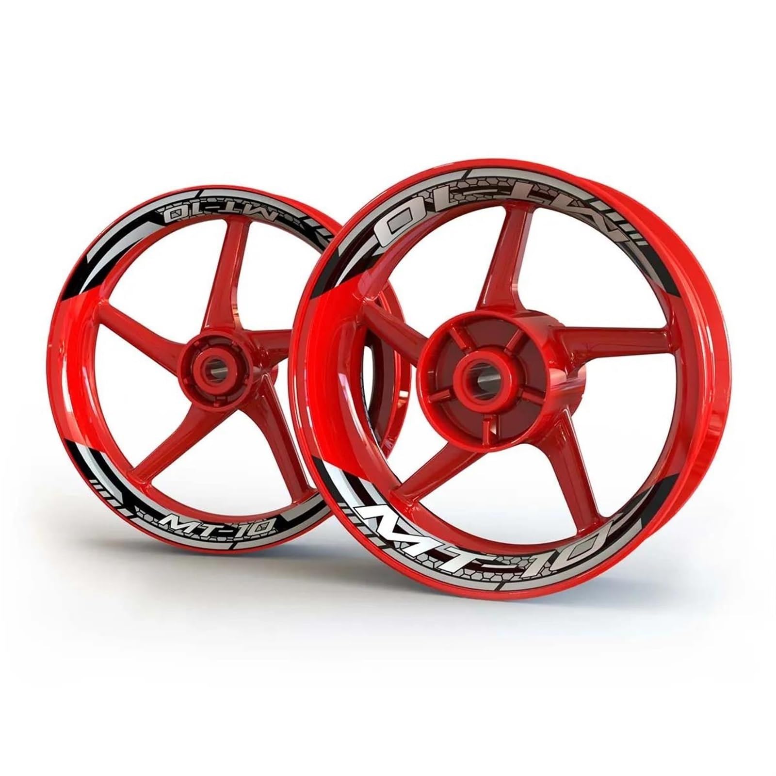 Motorcycle Accessories Wheel Stickers Reflective Decals Rims for Yamaha MT10 MT 10 SP(Style 21)