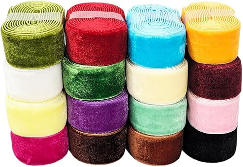 Miniatura 103 de Cinta de terciopelo para decoración, manualidades, bricolaje y caja de regalo, para bodas, Navidad y el Día de San Valentín