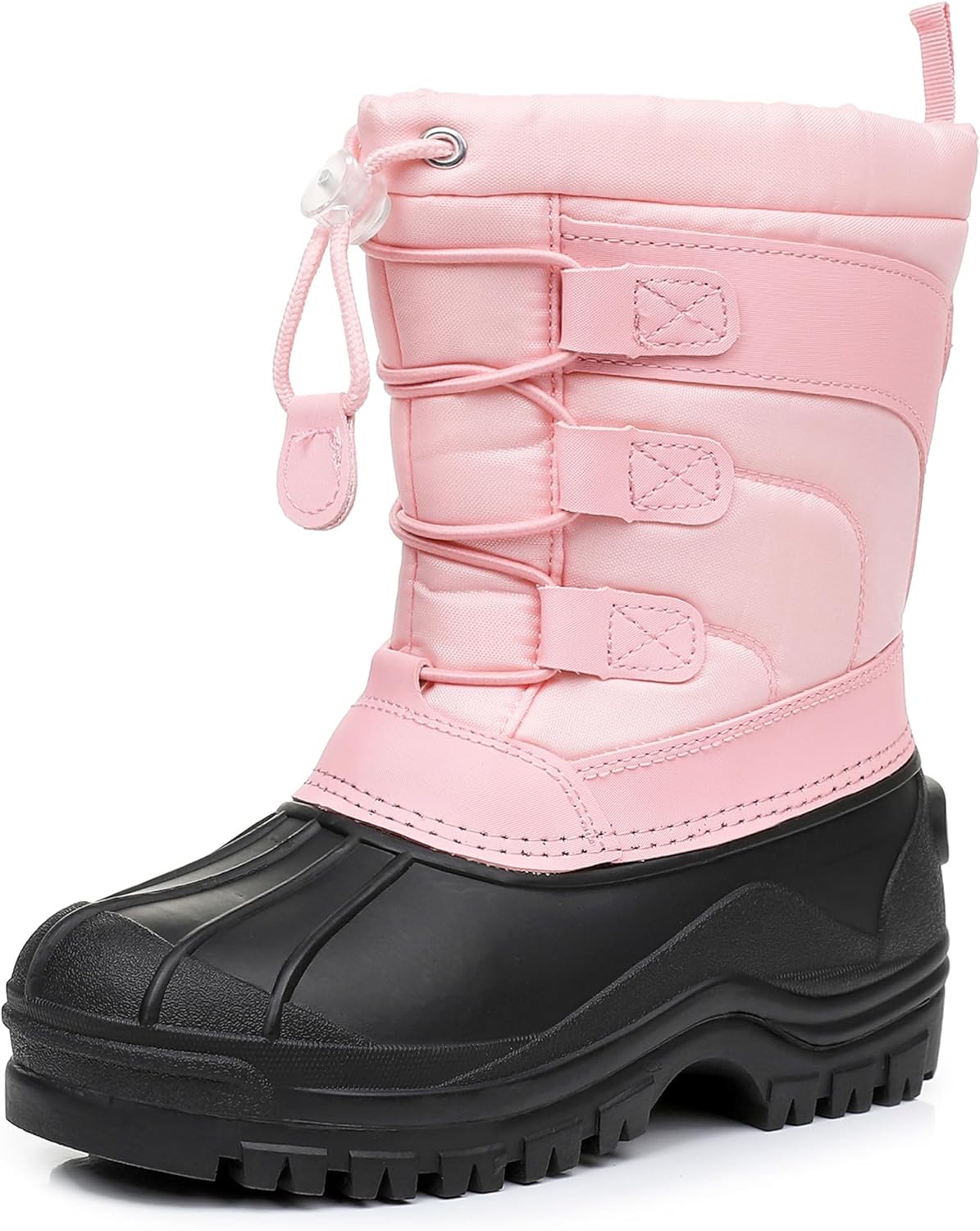 Apakowa Kids Boys Girls Winter Snow Boots Waterproof Outdoor Insulated Snow Boots (Little Kid/Big Kid)