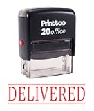 Printtoo Delivered Self Inking Rubber Stamp Office Stationary Custom Stamp-Red