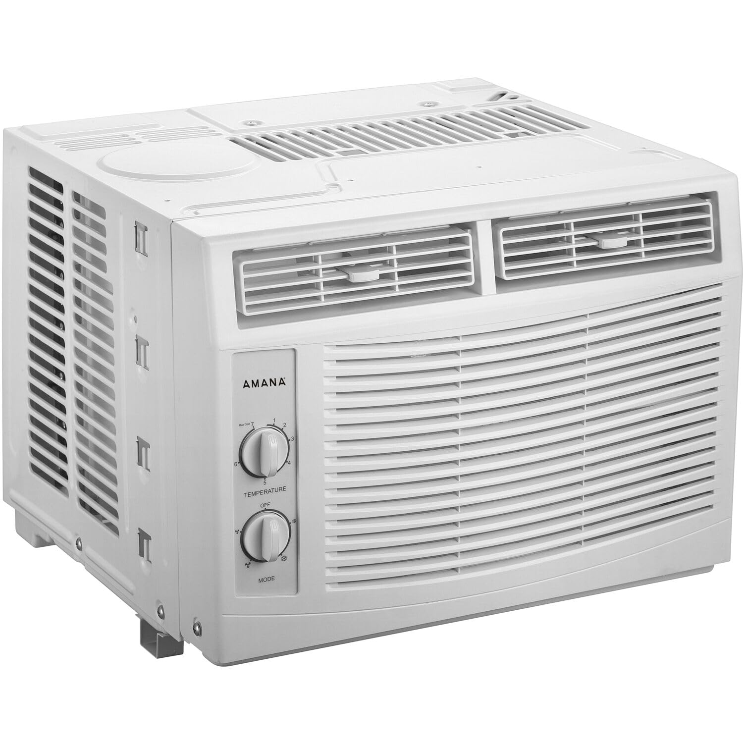 amana 5,000 btu 115v window-mounted air conditioner mechanical controls, white (amap050dw)