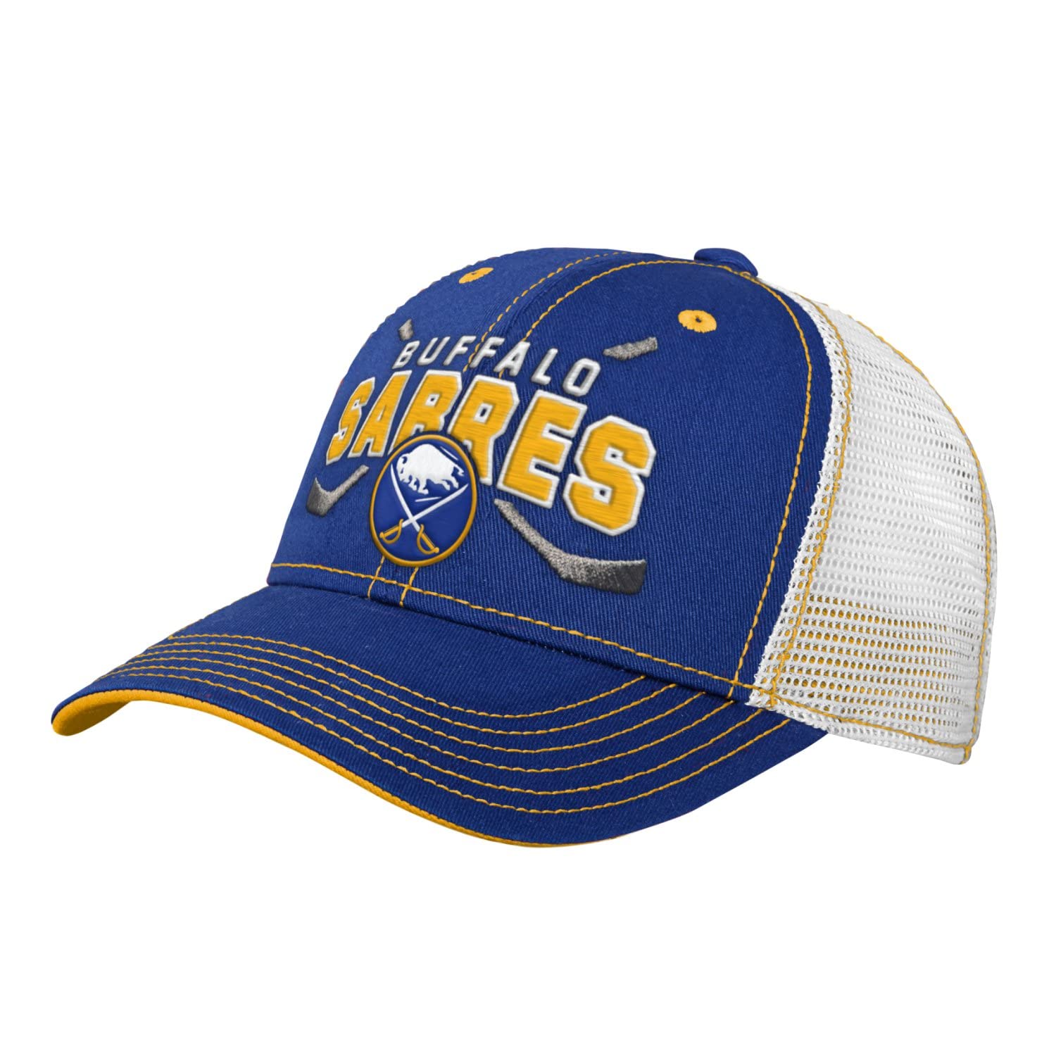 Kids Mesh Trucker Snapback Cap - Lock UP NHL