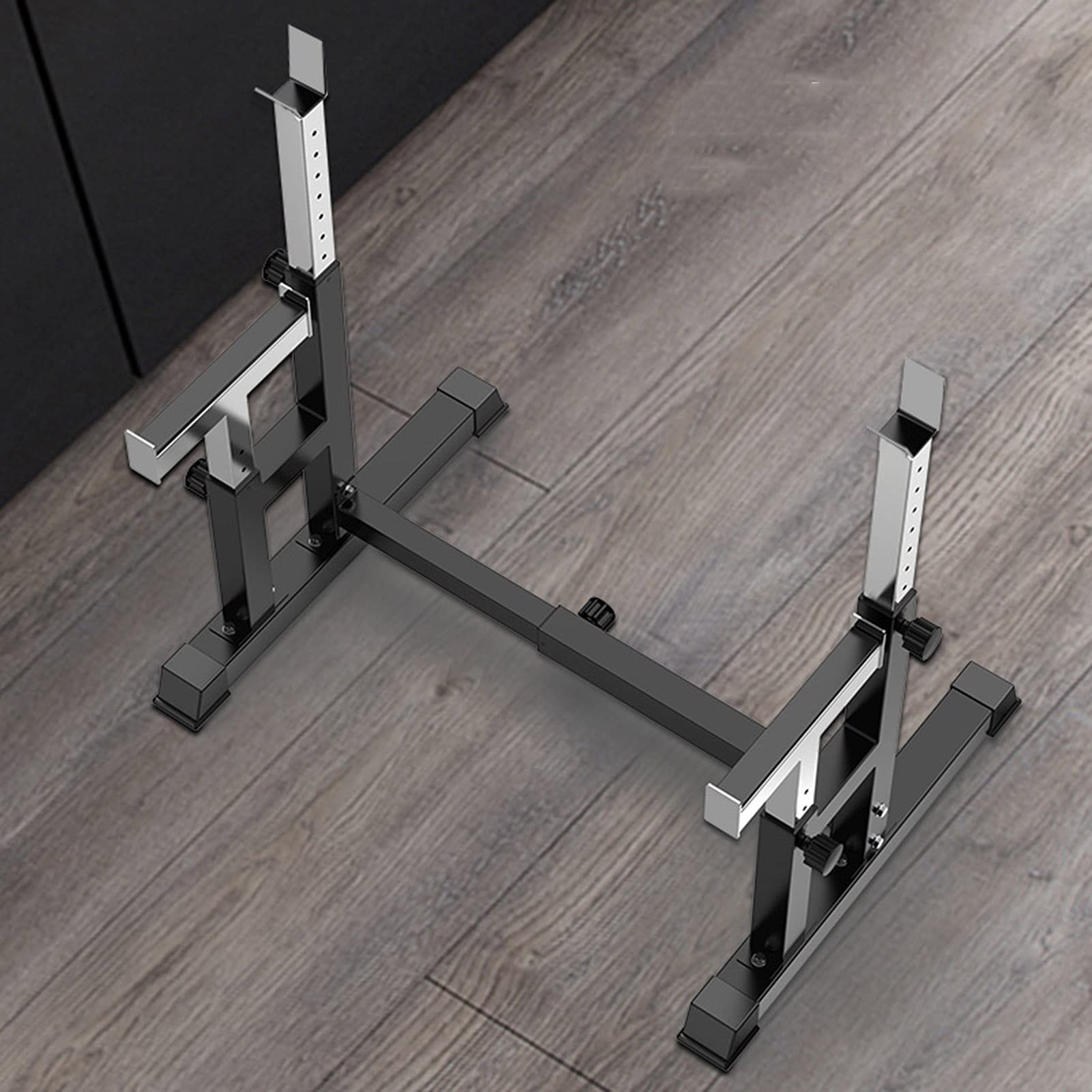 Amazon | バーベルスタンド 調節可能なスクワットラックスタンド