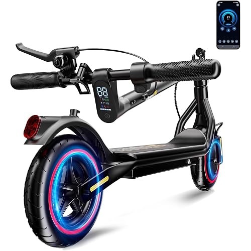 Electric Scooter, 500W/1000W Motor, 18/19/21/25 MPH, 21/23/25/28 Miles, 8.5"/10" Tires, Lightweight & Foldable E Scooter, Commuting Electric Scooter Adults, APP