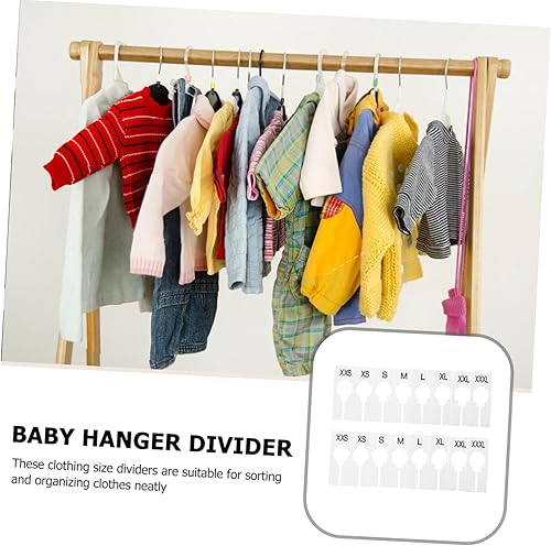 Miniatura 4 de Unomor 16 piezas de percha de ropa para armario, divisores de tamaño para estantes, divisores de tamaño de ropa, divisores de tamaño para estantes