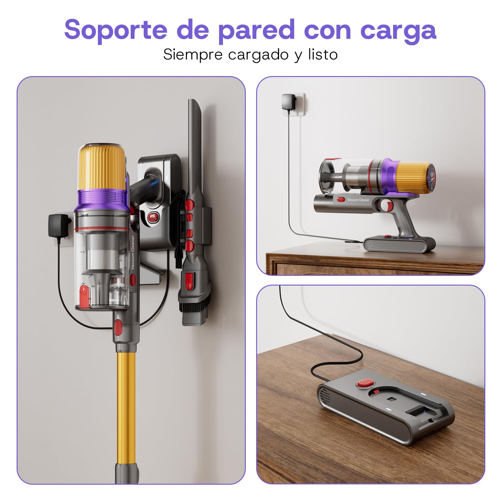 V16 Aspiradora sin Cable 55Kpa/600W/80Mins, Aspirador Escoba sin Cable con Pantalla Táctil LED, Modo Automático, Aspirador Inalámbrico Antienredo para Suelo Alfombra Pelos de Animales